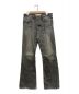 DAIRIKU（ダイリク）の古着「Flare Mud Vintage Denim Pants」｜ブラック