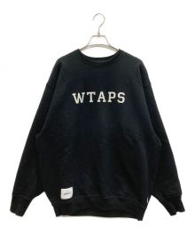 WTAPS（ダブルタップス）の古着「COTTON COLLEGE ACADEMY SWEATER」｜ブラック