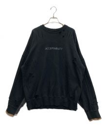 ssstein（シュタイン）の古着「Oversized Rebuild Sweat LS」｜ブラック