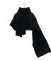 LIMI feu (リミフゥ) 2-WAY LAMBSWOOL SCARF ブラック：12000円