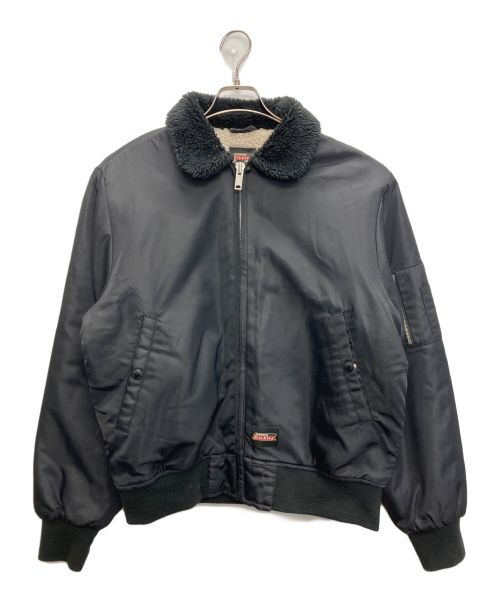 Dickies（ディッキーズ）Dickies (ディッキーズ) SUPREME (シュプリーム) Fur Collar Bomber Jacket ブラック サイズ:SIZE Sの古着・服飾アイテム