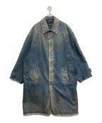 BALENCIAGAバレンシアガ）の古着「Destroyed Oversized Denim Car Coat」｜インディゴ