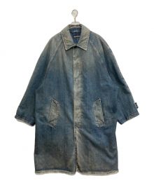 BALENCIAGA（バレンシアガ）の古着「Destroyed Oversized Denim Car Coat」｜インディゴ