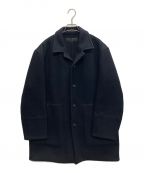 COMME des GARCONS HOMMEコムデギャルソン オム）の古着「90's ウールハーフコート」｜ネイビー