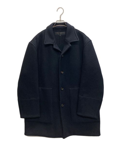 COMME des GARCONS HOMME（コムデギャルソン オム）COMME des GARCONS HOMME (コムデギャルソン オム) 90's ウールハーフコート ネイビー サイズ:SIZE Mの古着・服飾アイテム