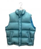 AURALEEオーラリー）の古着「SUVIN HIGH COUNT CLOTH DOWN VEST/スヴィンハイカウントクロスダウンベスト」｜スカイブルー