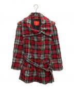 Vivienne Westwood RED LABELヴィヴィアンウエストウッドレッドレーベル）の古着「チェックコート」｜レッド