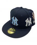 New Era×SUPREME×NEW YORK YANKEESニューエラ×シュプリーム×ニューヨークヤンキース）の古着「コラボKanjiキャップ」｜ネイビー