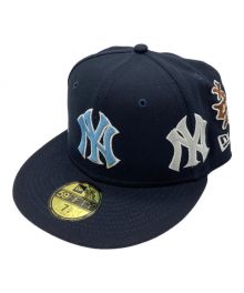 New Era×SUPREME×NEW YORK YANKEES（ニューエラ×シュプリーム×ニューヨークヤンキース）の古着「コラボKanjiキャップ」｜ネイビー