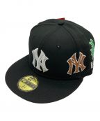 New Era×SUPREME×NEW YORK YANKEESニューエラ×シュプリーム×ニューヨークヤンキース）の古着「コラボKanjiキャップ」｜ブラック