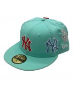 New Era×SUPREME×NEW YORK YANKEESニューエラ×シュプリーム×ニューヨークヤンキース）の古着「コラボKanjiキャップ」｜スカイブルー