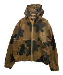 stussy（ステューシー）の古着「FLORAL DYE WORK JACKET」｜ブラウン