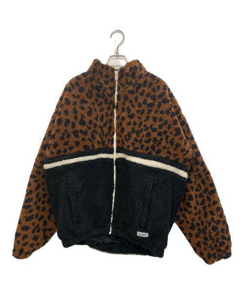 WACKO MARIA（ワコマリア）WACKO MARIA (ワコマリア) LEOPARD BOA TRACK JACKET/レオパードボアトラックジャケット ブラウン サイズ:SIZE Lの古着・服飾アイテム