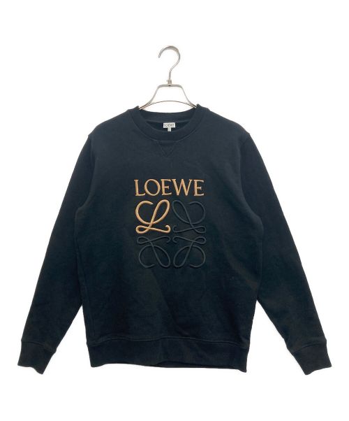 LOEWE（ロエベ）LOEWE (ロエベ) アナグラム刺繍スウェット ブラック サイズ:SIZE Mの古着・服飾アイテム