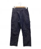 Caleカル）の古着「COTTON SILK MOLESKIN PAINTER PANTS」｜ネイビー