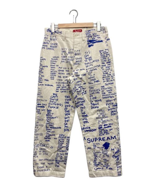 SUPREME（シュプリーム）SUPREME (シュプリーム) Gonz Poems Chino Pant ベージュ サイズ:SIZE 76cm (W30)　の古着・服飾アイテム