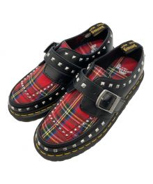 Dr.Martens（ドクターマーチン）の古着「タータンチェックスタッズシューズ」｜ブラック