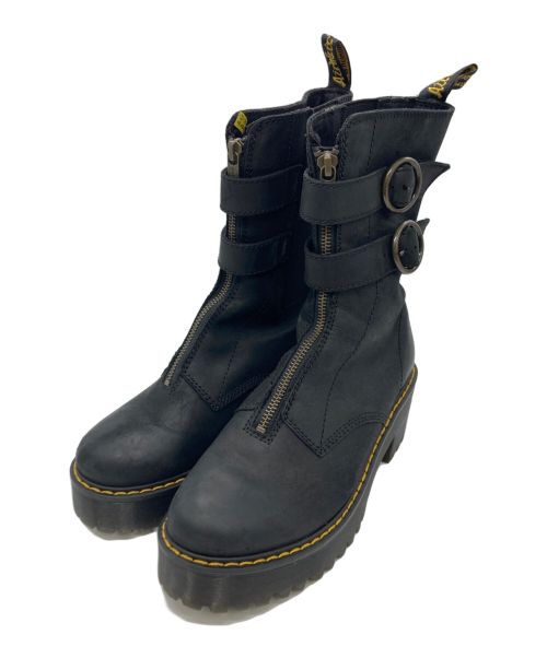 Dr.Martens（ドクターマーチン）Dr.Martens (ドクターマーチン) TAMELAフロントジップブーツ ブラック サイズ:UK5の古着・服飾アイテム