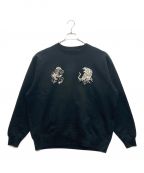 BEAMSビームス）の古着「SUKA CREW SWEAT EMBROIDERED」｜ブラック