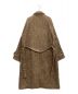 AURALEE (オーラリー) WOOL ALPACA HERINGBONE TWEED SOUTIEN COLLAR COAT ブラウン サイズ:5：60000円