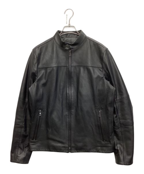 MICHAEL KORS（マイケルコース）MICHAEL KORS (マイケルコース) Leather Racer Jacket ブラック サイズ:Mの古着・服飾アイテム