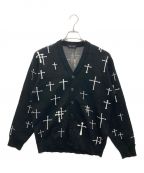 LAST NESTラストネスト）の古着「CROSS CARDIGAN V2」｜ブラック