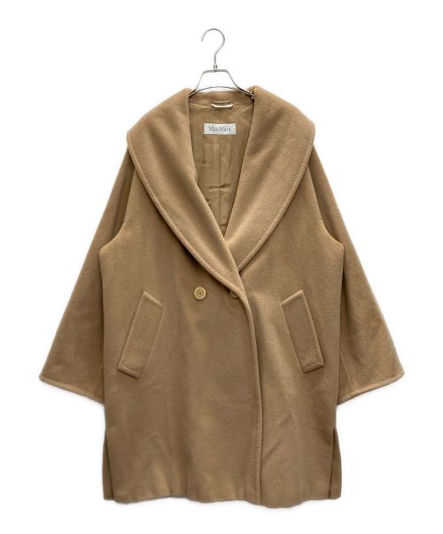 MaxMara（マックスマーラ）MaxMara (マックスマーラ) カシミヤブレンドコート ベージュ サイズ:J42の古着・服飾アイテム