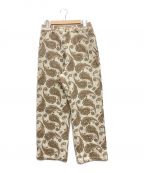 seven by sevenセブンバイセブン）の古着「EASY TROUSERS Paisley jacquard」｜ベージュ