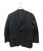 COMME des GARCONS HOMME PLUSコムデギャルソンオムプリュス）の古着「3Bストライプテーラードジャケット」｜ブラック