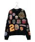 DSQUARED2（ディースクエアード）の古着「COLLEGE PATCH CREWNECK SWEATSHIRT」｜ブラック