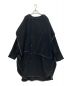 s'yte（サイト）の古着「W/TOP MOSSA STOLE COLLAR BIG SILHOUETTE COAT」｜ブラック