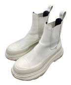 ALEXANDER McQUEENアレキサンダーマックイーン）の古着「TREAD SLICK CHELSEA Boots」｜ホワイト