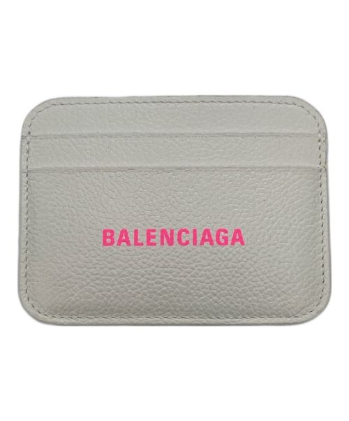 BALENCIAGA（バレンシアガ）BALENCIAGA (バレンシアガ) ロゴプリントパスケース ホワイトの古着・服飾アイテム