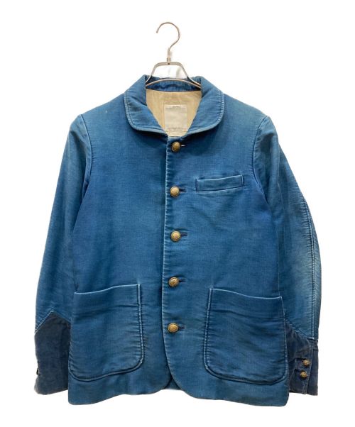 VISVIM（ビズビム）VISVIM (ビズビム) 13A/W F.I.L限定　POTOMAC JKT DMGD MOLESKIN ヴィンテージ加工ポトマックジャケット　インディゴ　切り替え ブルー サイズ:Sの古着・服飾アイテム