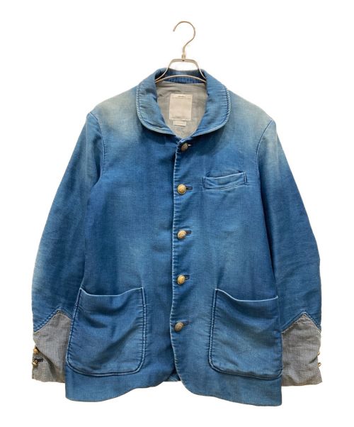 VISVIM（ビズビム）VISVIM (ビズビム) Potomac damaged moleskin jacket ヴィンテージ加工 ポトマック ジャケット　インディゴ ブルー サイズ:Mの古着・服飾アイテム