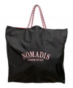 NOMADIS×BEAUTY&YOUTHノマディス×ビューティーアンドユース）の古着「別注SACロゴトートバッグ ナイロントートバッグ」｜ブラック×ピンク