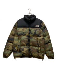 THE NORTH FACE（ザ ノース フェイス）の古着「 Novelty Nuptse Jacket ノベルティーヌプシジャケット　ND92235　」｜カーキ×ブラック