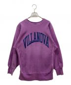 Champion REVERSE WEAVEチャンピオン リバース ウィーブ）の古着「90’s リバースウィーブ 後染めクルーネックスウェット VILLANOVA」｜パープル