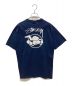 OLD STUSSY (オールドステューシー) 90’ｓ スケボーマン プリント Tシャツ ネイビー サイズ:L：10000円