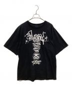 OLD STUSSYオールドステューシー）の古着「プリントTシャツ」｜ブラック