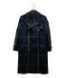 Paul Smith（ポールスミス）の古着「WOOL BLACK WATCH TRENCH COAT　ブラックウォッチ　チェック　トレンチ　ウール　コート　273112」｜グリーン×ネイビー