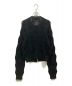 6(ROKU) BEAUTY&YOUTH (ロク ビューティーアンドユース) LILY YARN SUKASHI CARDIGAN リリーヤーン透かしカーディガン ブラック サイズ:free：12800円