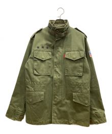 stussy（ステューシー）の古着「M65ジャケット　ミリタリー　ワッペン」｜カーキ