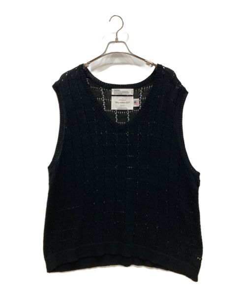 DAIRIKU（ダイリク）DAIRIKU (ダイリク) A.J. Knit Vest ブラック サイズ:FREEの古着・服飾アイテム