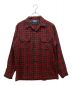 PENDLETON（ペンドルトン）の古着「ウールフラップポケットチェックシャツ」｜レッド