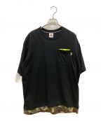 A BATHING APEアベイシングエイプ）の古着「AAPE CAMO HEM POCKET TEE」｜ブラック