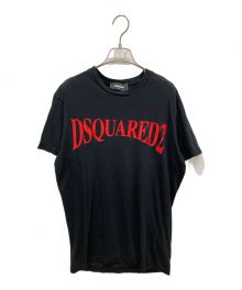 DSQUARED2（ディースクエアード）の古着「ロゴプリントカットソー」｜ブラック