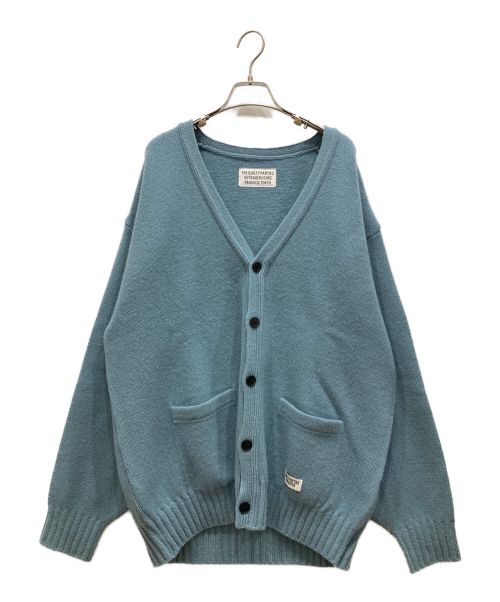 WACKO MARIA（ワコマリア）WACKO MARIA (ワコマリア) CLASSIC KNIT CARDIGAN　クラシック　ニット　カーディガン ブルー サイズ:Lの古着・服飾アイテム