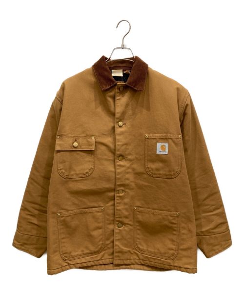 CarHartt（カーハート）CarHartt (カーハート) 80～90’ｓ USA製　ミシガン チョア コート　ダック　コーデュロイ　裏地ブランケット キャメル サイズ:40の古着・服飾アイテム