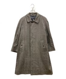 Burberry's（バーバリーズ）の古着「カシミヤブレンドステンカラーコート　比翼　ヘリンボーン」｜グレー